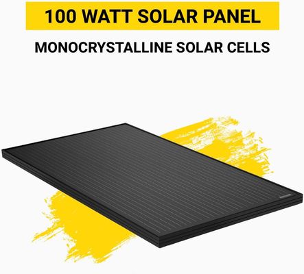 Panneaux solaires monocristallins de 100 W pour balcons dans les bâtiments commerciaux