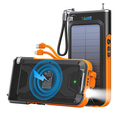 Chargeur solaire portable sans fil avec radio FM de 20000mAh