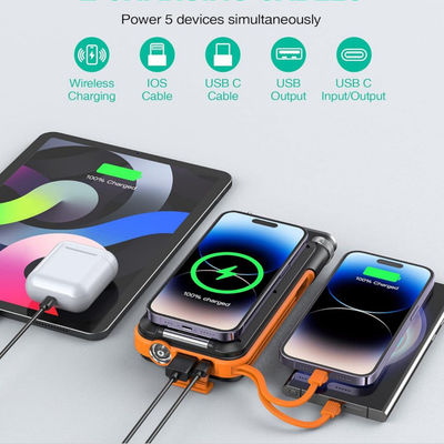 Chargeur solaire portable sans fil avec radio FM de 20000mAh