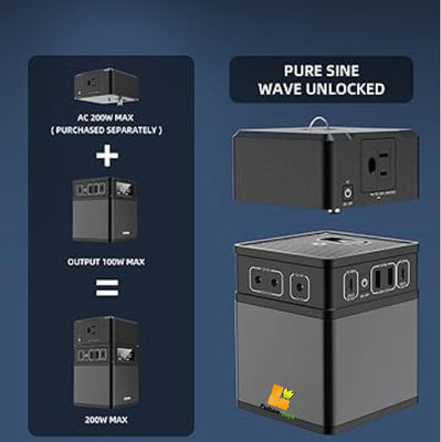 FTB200 AC 200W-14002 batterie au lithium-ion solaire pour système d'énergie solaire