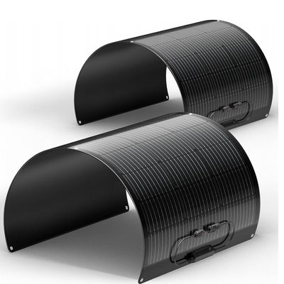 ETFE noir 100 Watt Panneau solaire monocristallin flexible Cellule solaire pour yacht, camping-car, RV, 4 roues