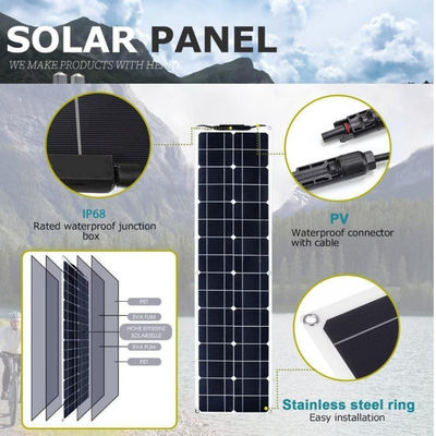 Kit de panneau solaire monocristallin USB de 300 W pour camping-car 50A 12-24V