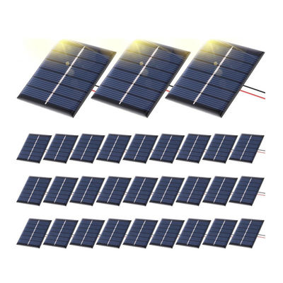 Système de cellules de panneau solaire polycristallin portable flexible 120 MA Pour lampe de poche