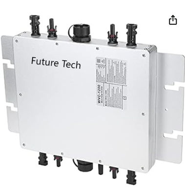 Système de production d'électricité solaire à micro-onduleur FTB1200 PV avec blanc