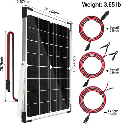 25W batterie solaire chargeur de déchargeur de maintien 12V pour voiture moto