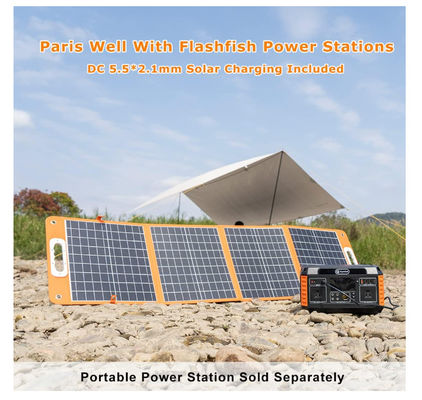 Chargeur de panneau solaire pliable de 18V 100W personnalisé avec sortie CC