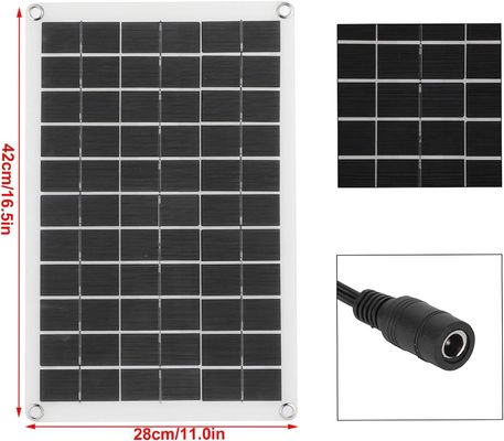 Panneau solaire portable léger Cellule monocristalline 100W 12/24V Sortie USB