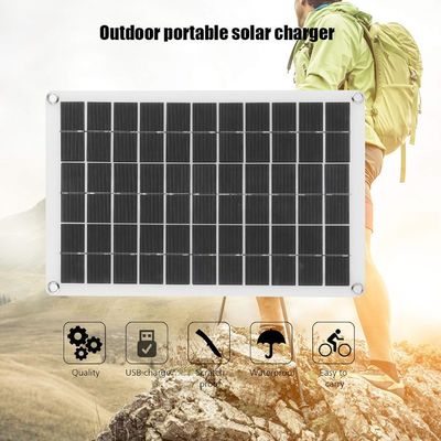 Panneau solaire portable léger Cellule monocristalline 100W 12/24V Sortie USB
