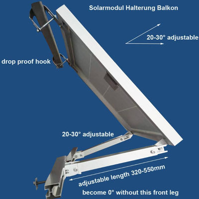 Panneau solaire à inclinaison réglable