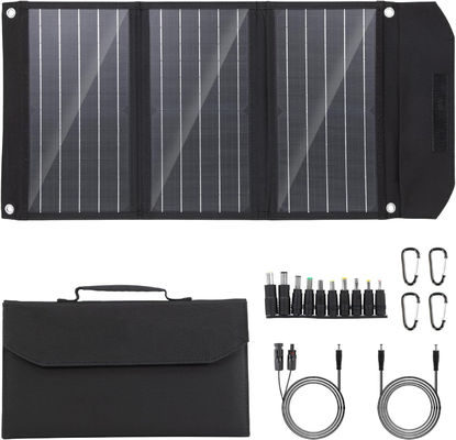 Kit de chargeur de panneau solaire portable pliable de 30 W pour le camping en plein air