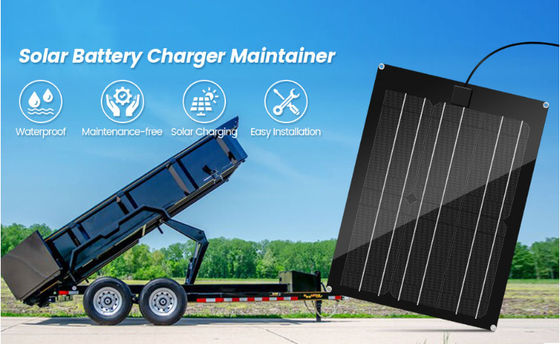 Kit de panneau solaire FTBM15 Contrôleur de charge MPPT intégré imperméable à l'eau avec noir