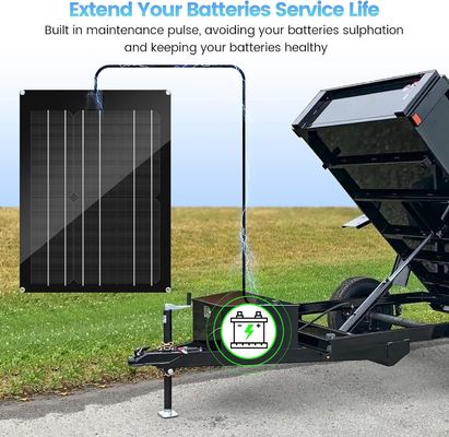 Chargeur de batterie de voiture solaire pour véhicule de tourisme 15W 12V