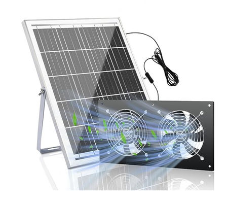 Kit de panneaux solaires extérieurs FTB20 Alimenté par ventilateur d'échappement pour poulailler IP65 étanche