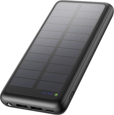 Chargeur solaire portable USB C 27000mAh pour téléphone portable et tablette