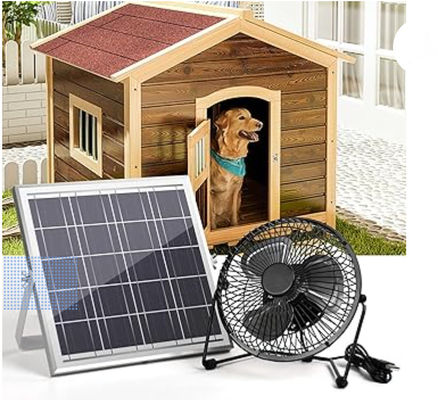 Ventilateur d'échappement de panneau solaire FTB10 6 pouces Ventilateur solaire à haute vitesse 2000 tours par minute 36 dB