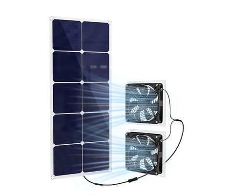 FTBM30 Kit de ventilateur à panneau solaire, 30W, alimenté par l'énergie solaire, portable résistant aux intempéries IP65