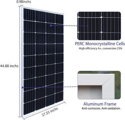 Module de panneau solaire rigide mono PV 12V 24V 300W 150W Puissance