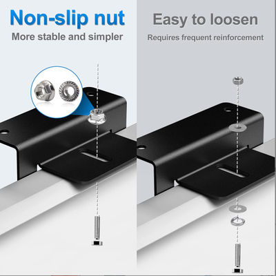 Accessoires de panneaux solaires légers monture en aluminium anodisé